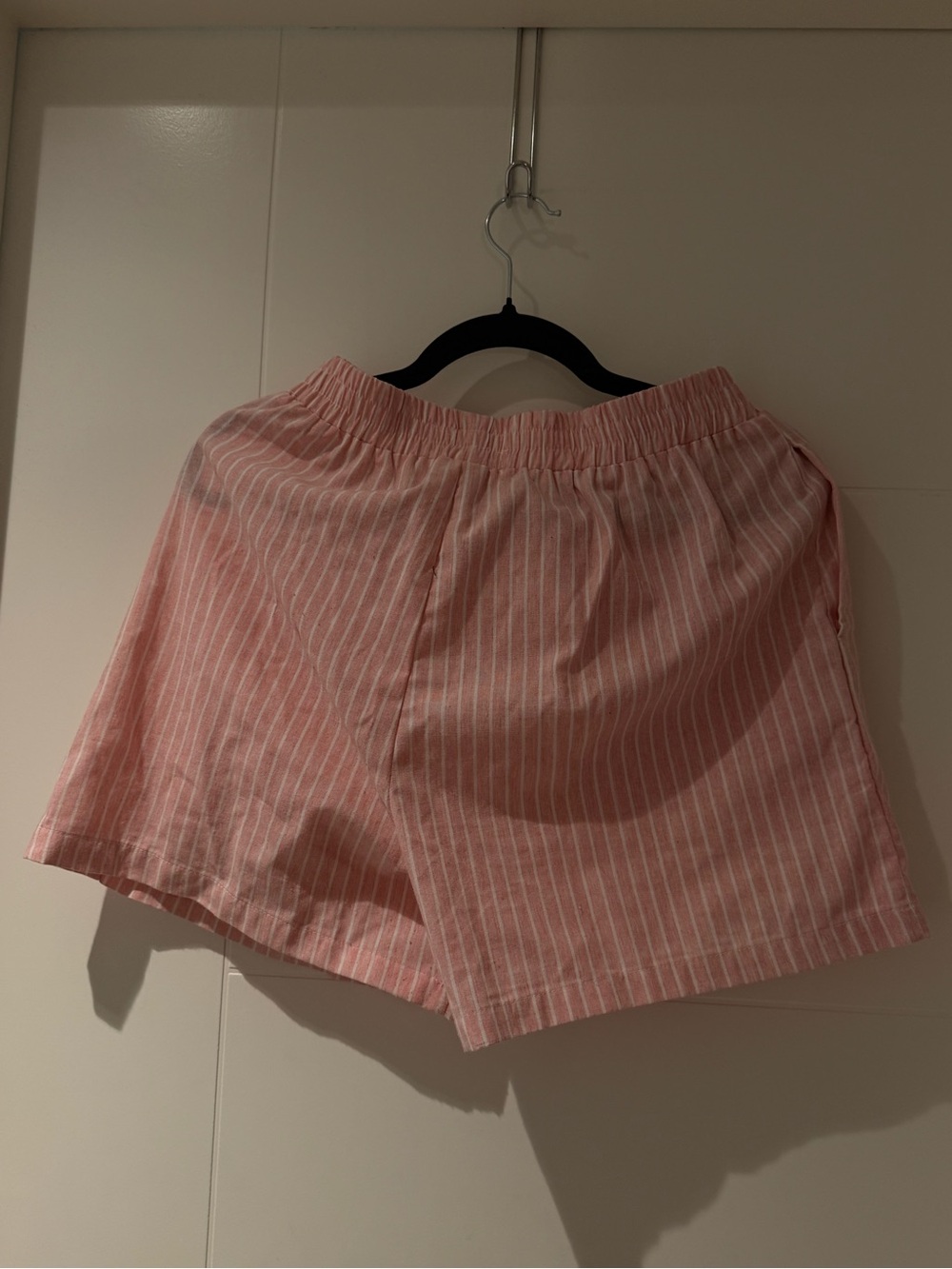 Beginning Boutique Pink and White Striped Button Shirt and Shorts - Picture 10 of 11